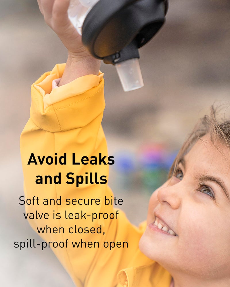 كاميلباك زجاجة ماء من CamelBak Eddy+ للأطفال مزودة بصمام عض تريتان متجدد هيب دينوس، 14oz - Image 3